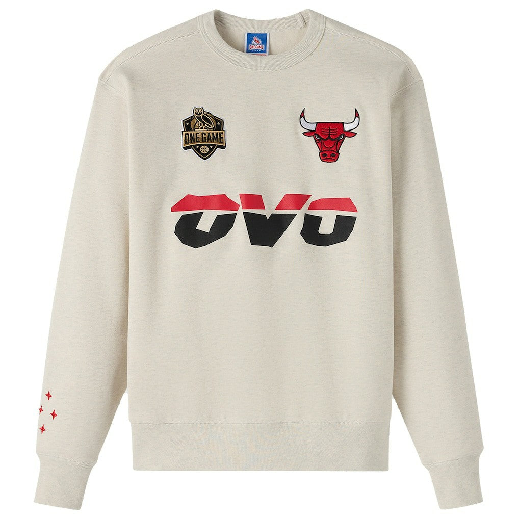 NBA - Chicago Bulls OVO x NBA Fleece Sweatshirt - Natural