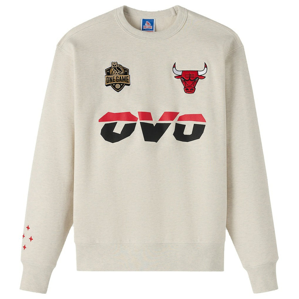 NBA - Chicago Bulls OVO x NBA Fleece Sweatshirt - Natural