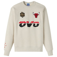 NBA - Chicago Bulls OVO x NBA Fleece Sweatshirt - Natural