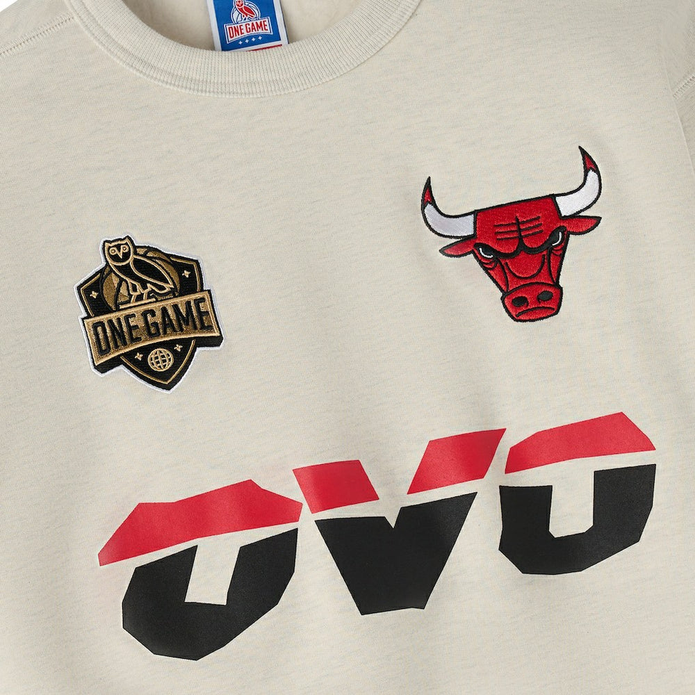 NBA - Chicago Bulls OVO x NBA Fleece Sweatshirt - Natural