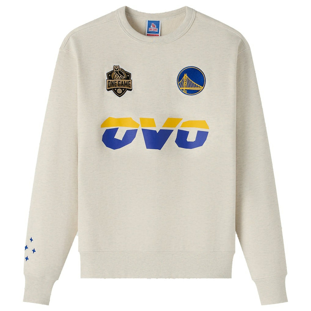 NBA - Golden State Warriors OVO x NBA Fleece Sweatshirt - Natural