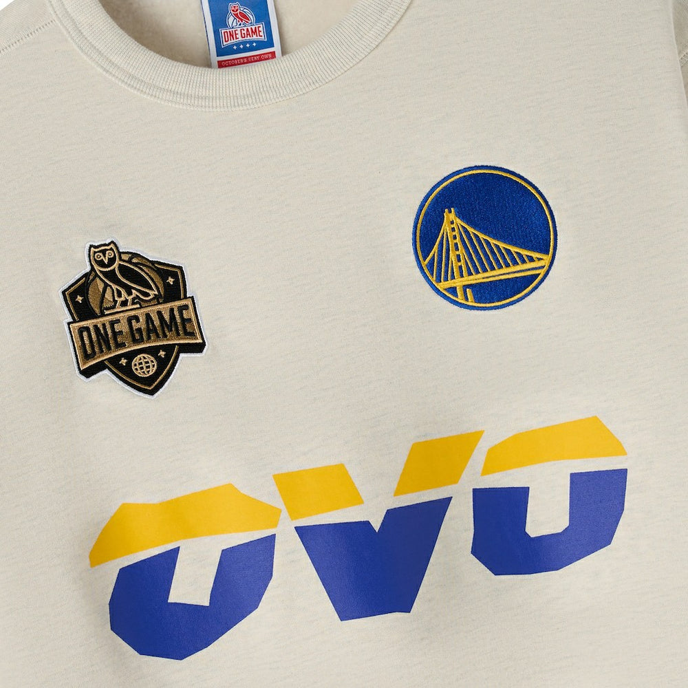 NBA - Golden State Warriors OVO x NBA Fleece Sweatshirt - Natural