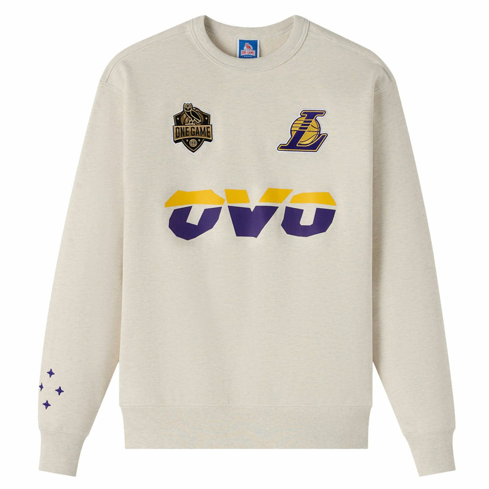 NBA - Los Angeles Lakers OVO x NBA Fleece Sweatshirt - Natural