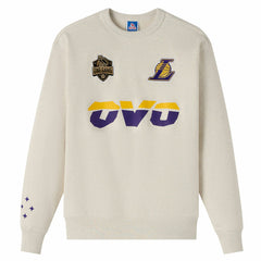 NBA - Los Angeles Lakers OVO x NBA Fleece Sweatshirt - Natural