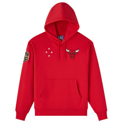 NBA - Chicago Bulls OVO x NBA Fleece Hoodie - Red
