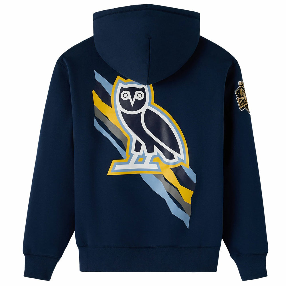 NBA - Memphis Grizzlies OVO x NBA Fleece Hoodie - Navy