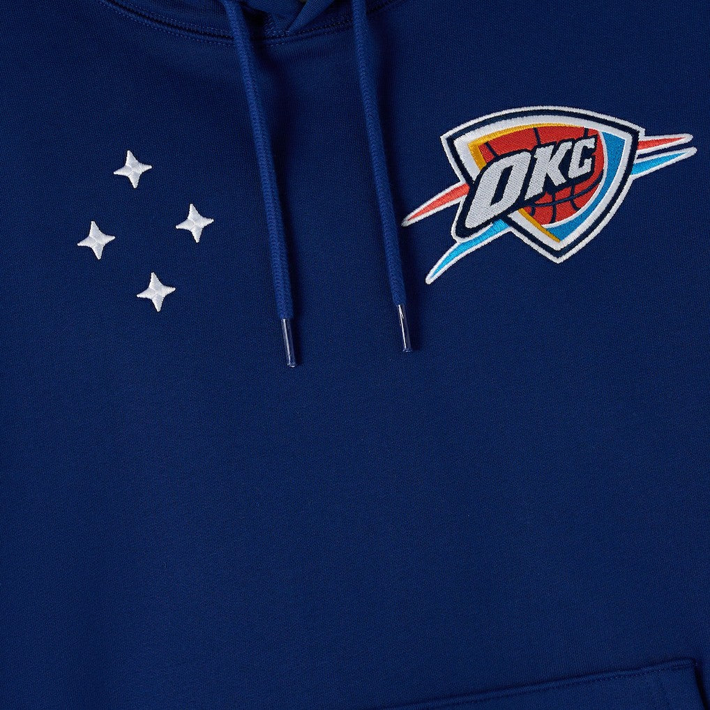 NBA - Oklahoma City Thunder OVO x NBA Fleece Hoodie - Blue