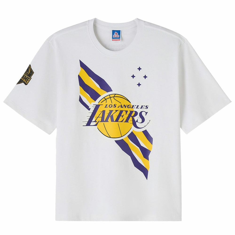 NBA - Los Angeles Lakers OVO x NBA Heavyweight T-Shirt - White