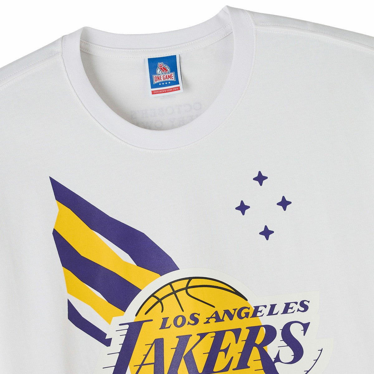 NBA - Los Angeles Lakers OVO x NBA Heavyweight T-Shirt - White