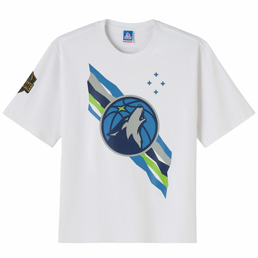 NBA - Minnesota Timberwolves OVO x NBA Heavyweight T-Shirt - White