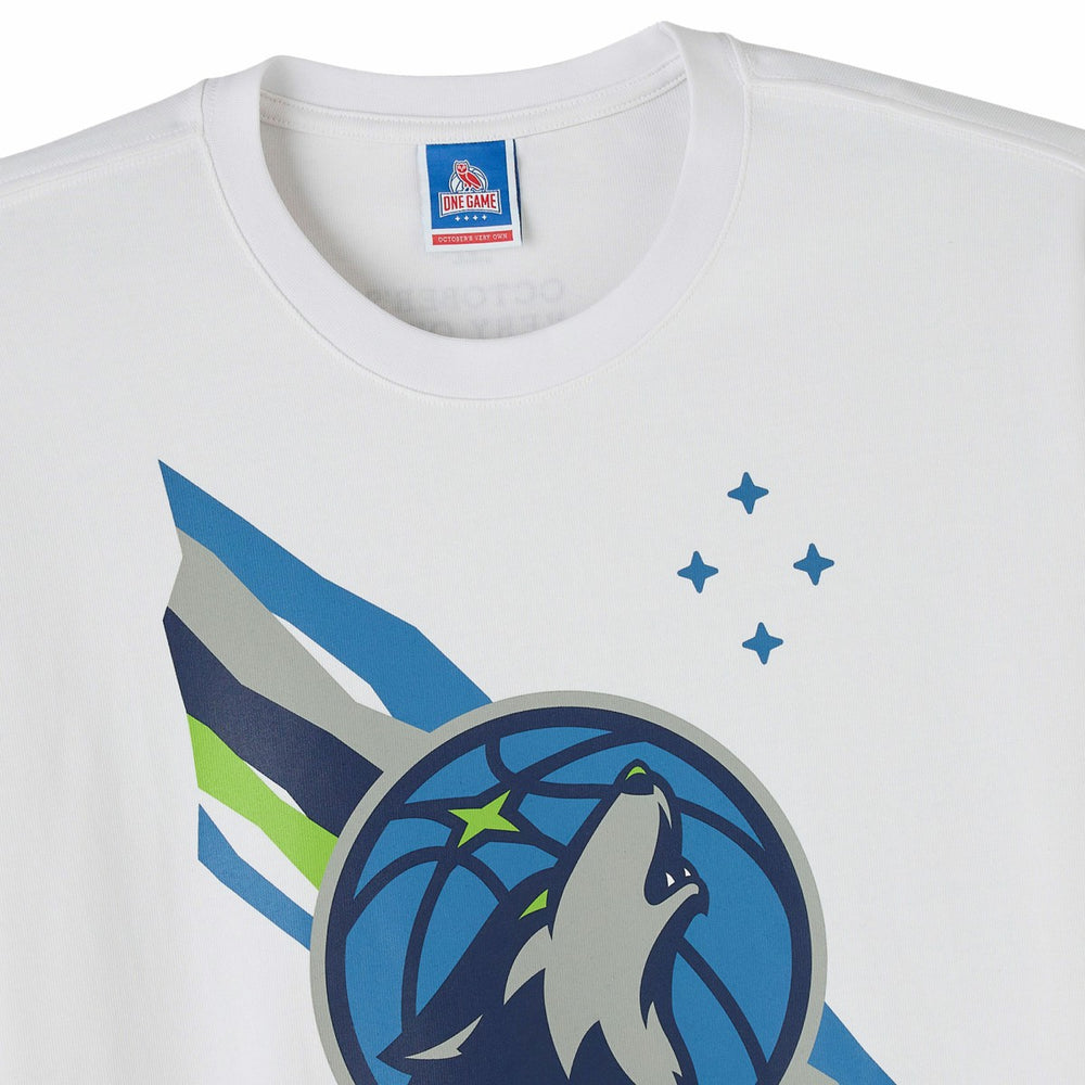 NBA - Minnesota Timberwolves OVO x NBA Heavyweight T-Shirt - White