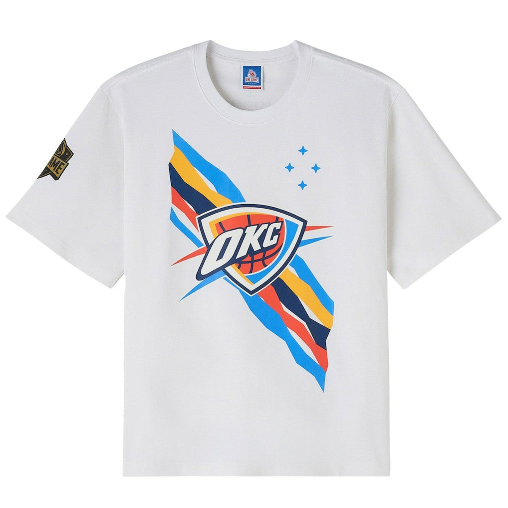 NBA - Oklahoma City Thunder OVO x NBA Heavyweight T-Shirt - White