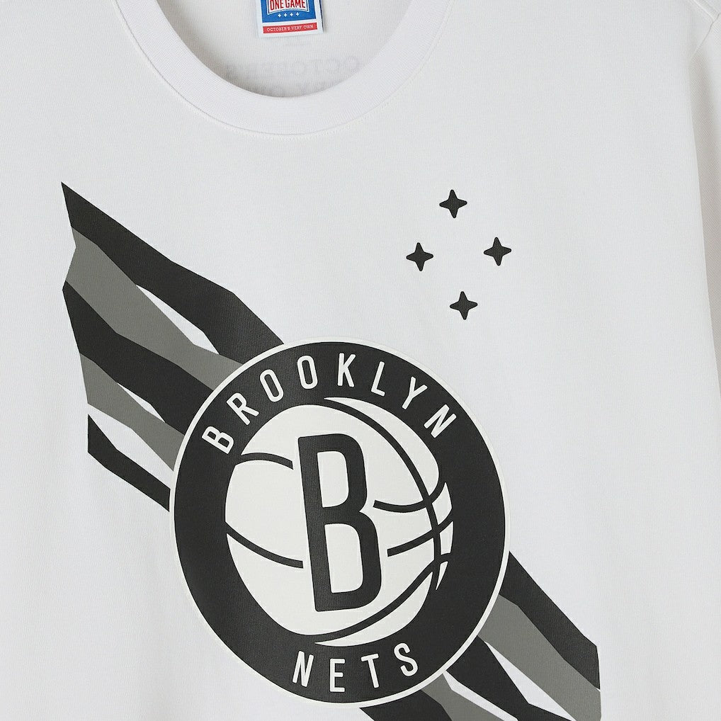 NBA - Brooklyn Nets OVO x NBA Heavyweight T-Shirt - White