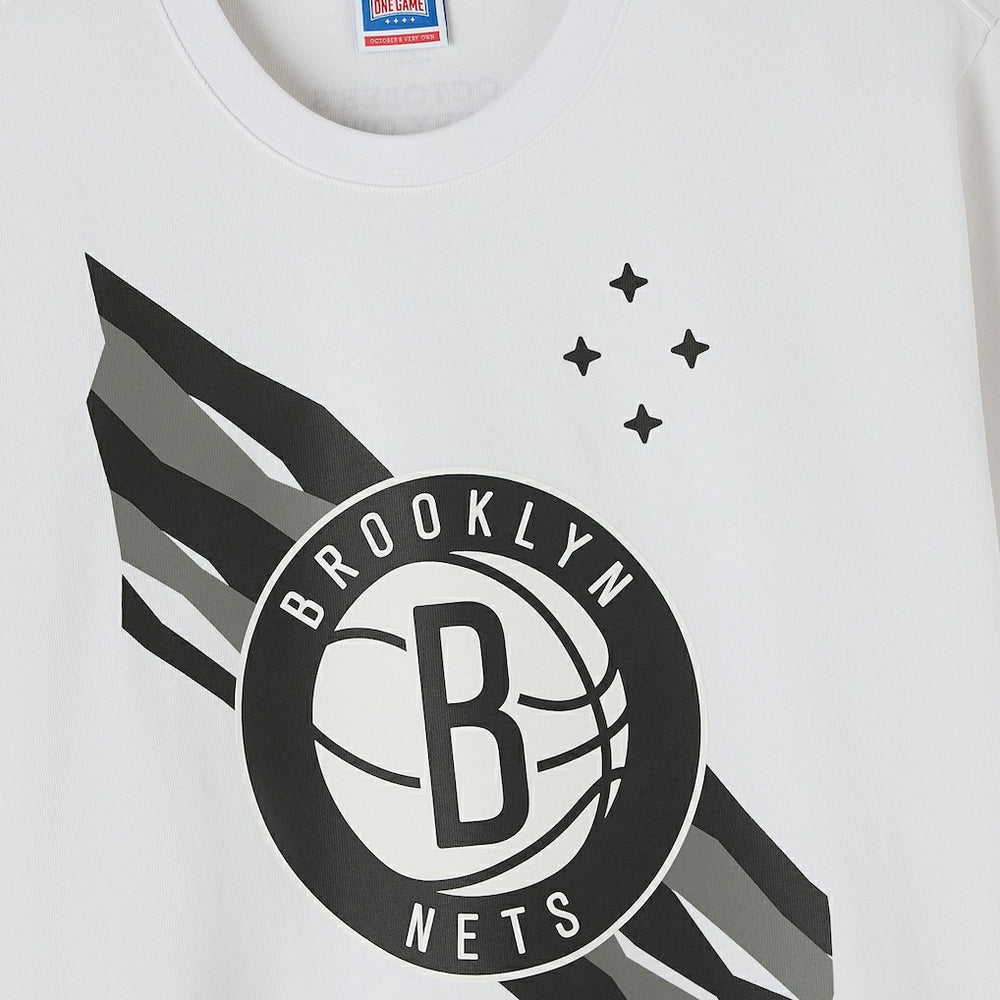 NBA - Brooklyn Nets OVO x NBA Heavyweight T-Shirt - White
