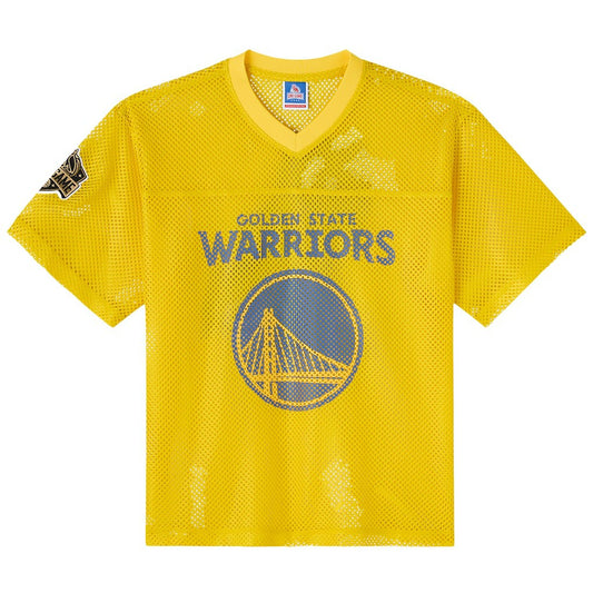 Golden State Warriors OVO x NBA Mesh Football Fashion Jersey sale - Gold online | NBA Jerseys