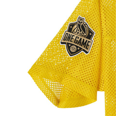 NBA - Golden State Warriors OVO x NBA Mesh Football Fashion Jersey - Gold