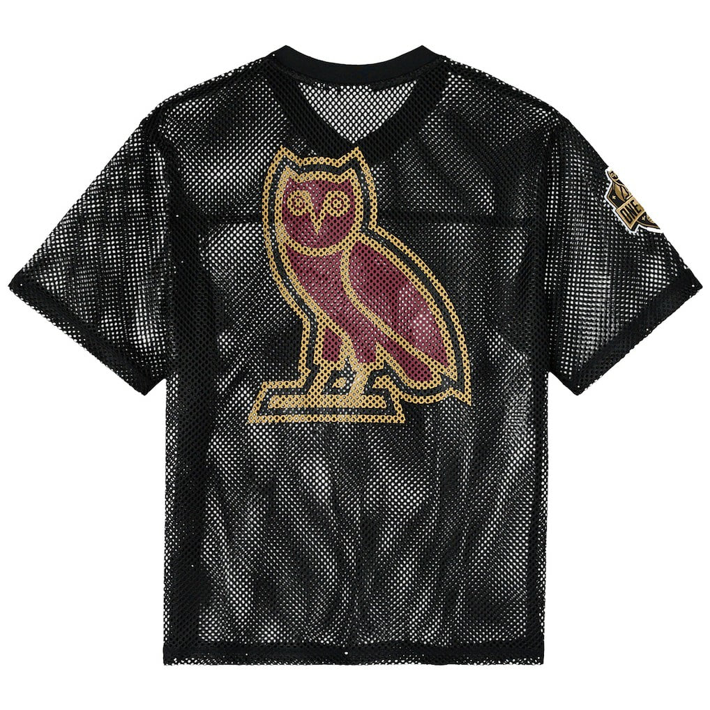 Cleveland Cavaliers OVO x NBA Mesh Football Fashion Jersey sale - Black cheap | NBA Jerseys