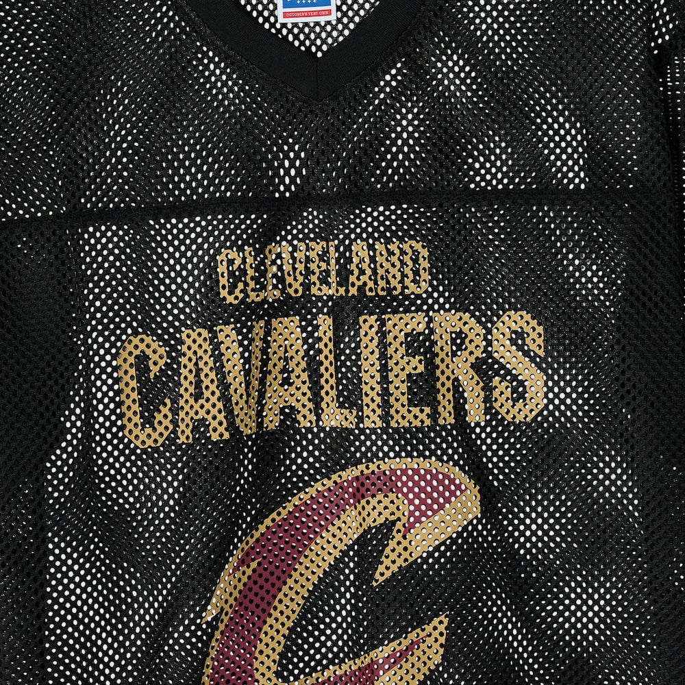 NBA - Cleveland Cavaliers OVO x NBA Mesh Football Fashion Jersey - Black