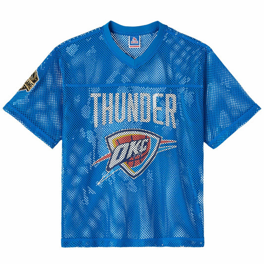 Oklahoma City Thunder OVO x NBA Mesh Football Fashion Jersey - Blue shop | NBA Jerseys