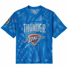 NBA - Oklahoma City Thunder OVO x NBA Mesh Football Fashion Jersey - Blue