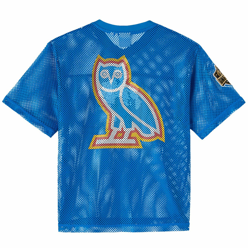 NBA - Oklahoma City Thunder OVO x NBA Mesh Football Fashion Jersey - Blue