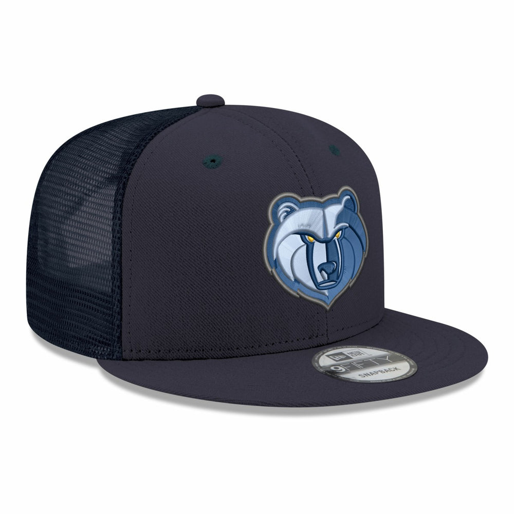 New Era - Memphis Grizzlies Core Logo Meshback 9FIFTY Snapback Hat - Navy