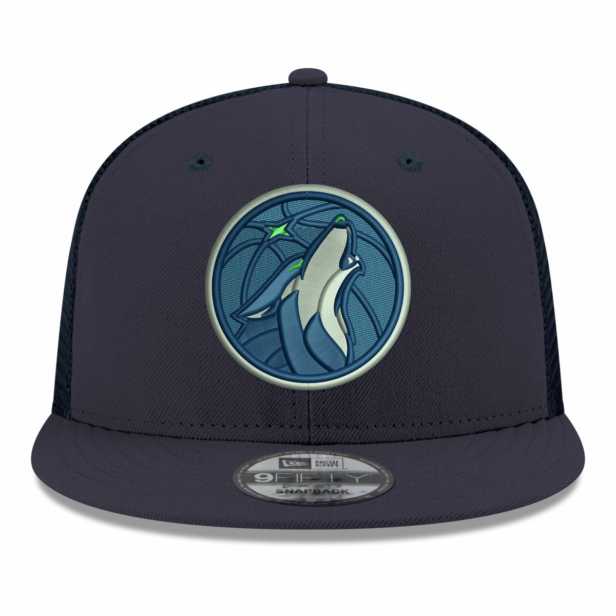 New Era - Minnesota Timberwolves Core Logo Meshback 9FIFTY Snapback Hat - Navy