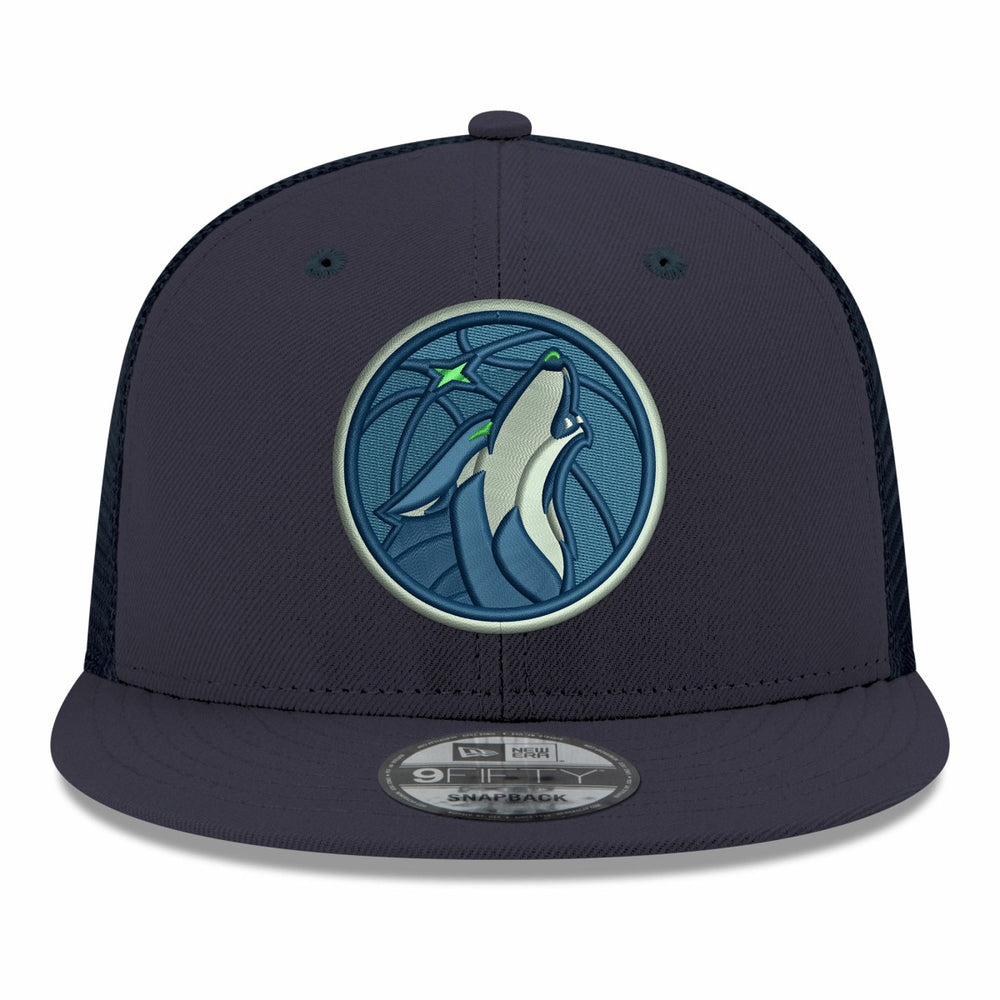 New Era - Minnesota Timberwolves Core Logo Meshback 9FIFTY Snapback Hat - Navy