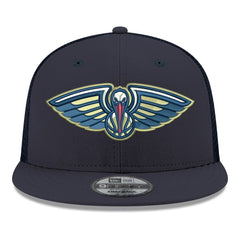 New Era - New Orleans Pelicans Core Logo Meshback 9FIFTY Snapback Hat - Navy