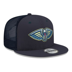 New Era - New Orleans Pelicans Core Logo Meshback 9FIFTY Snapback Hat - Navy