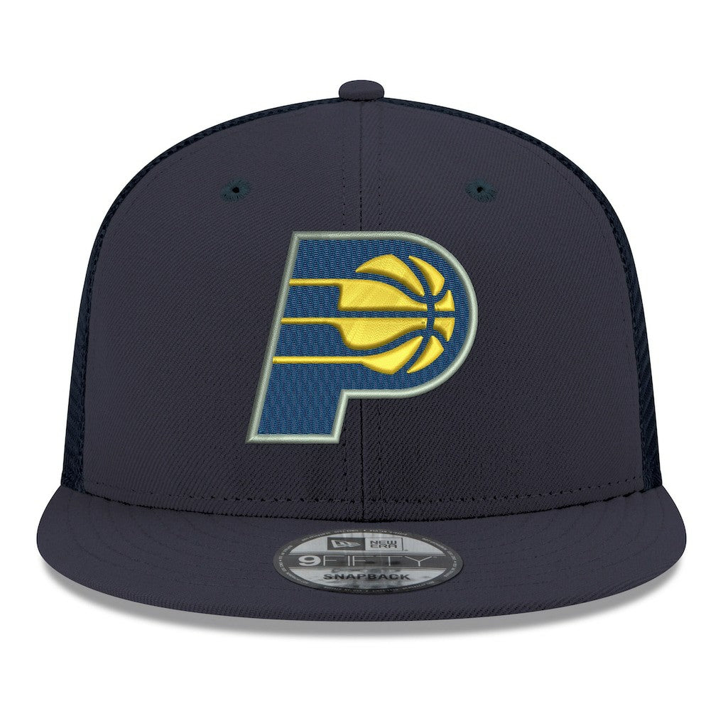 New Era - Indiana Pacers Core Logo Meshback 9FIFTY Snapback Hat - Navy