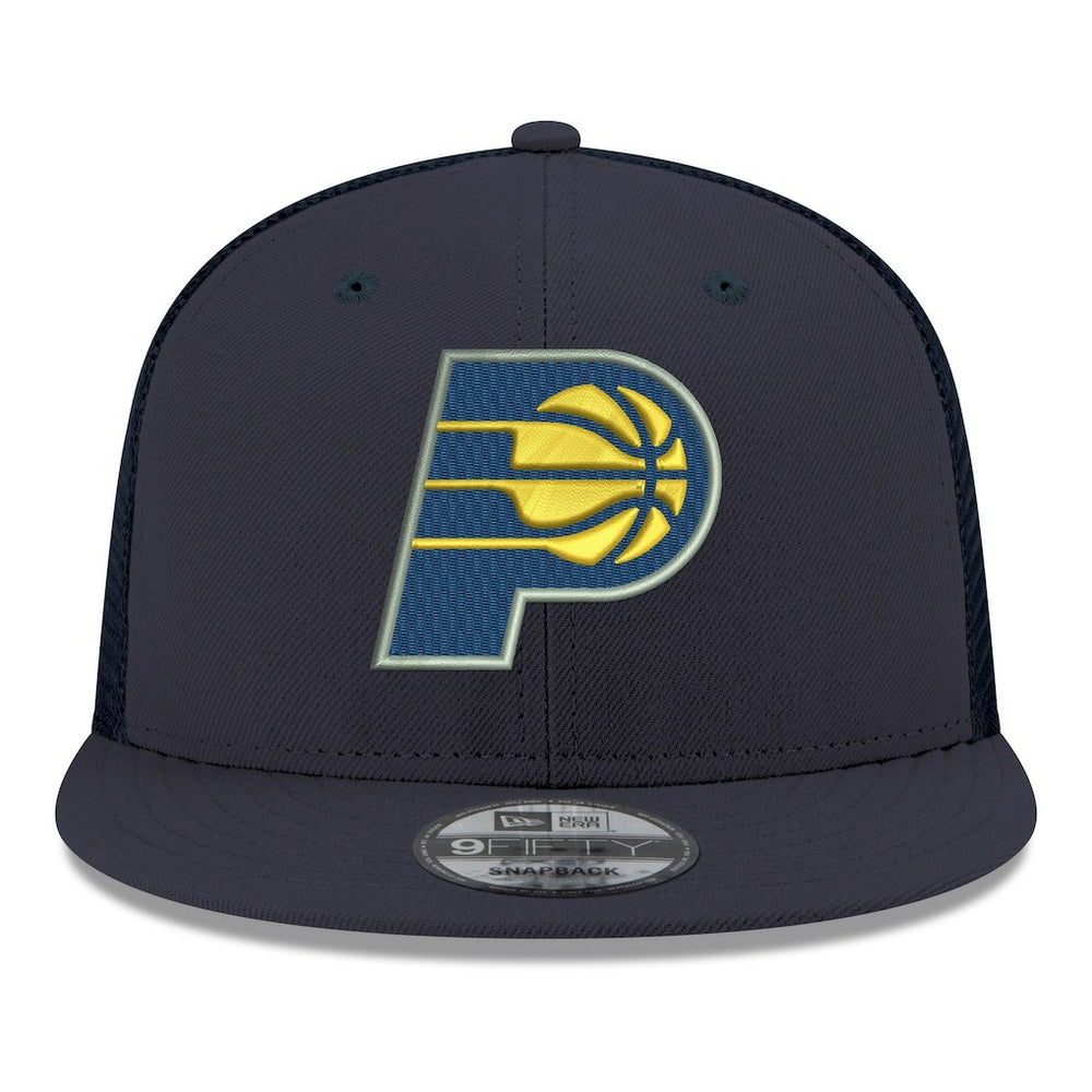 New Era - Indiana Pacers Core Logo Meshback 9FIFTY Snapback Hat - Navy