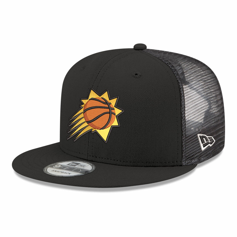 New Era - Phoenix Suns Core Logo Meshback 9FIFTY Snapback Hat - Black