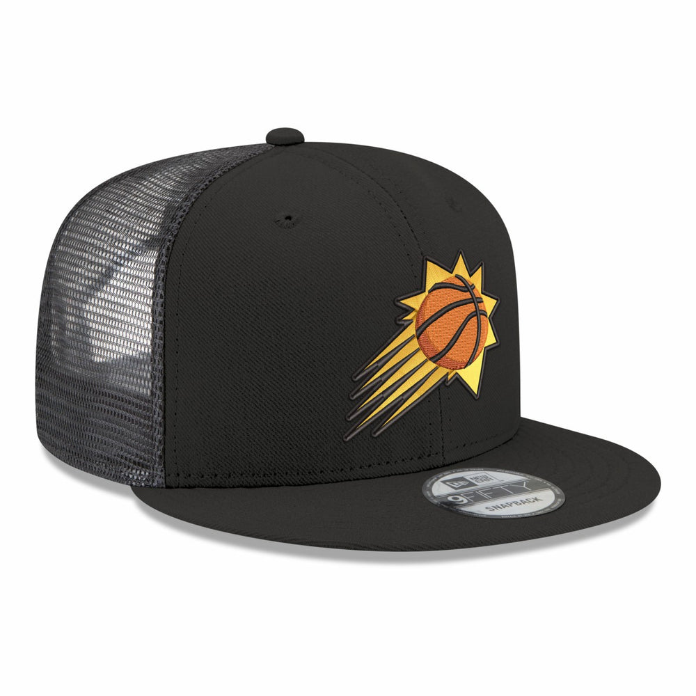 New Era - Phoenix Suns Core Logo Meshback 9FIFTY Snapback Hat - Black