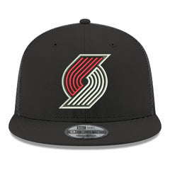 New Era - Portland Trail Blazers Core Logo Meshback 9FIFTY Snapback Hat - Black