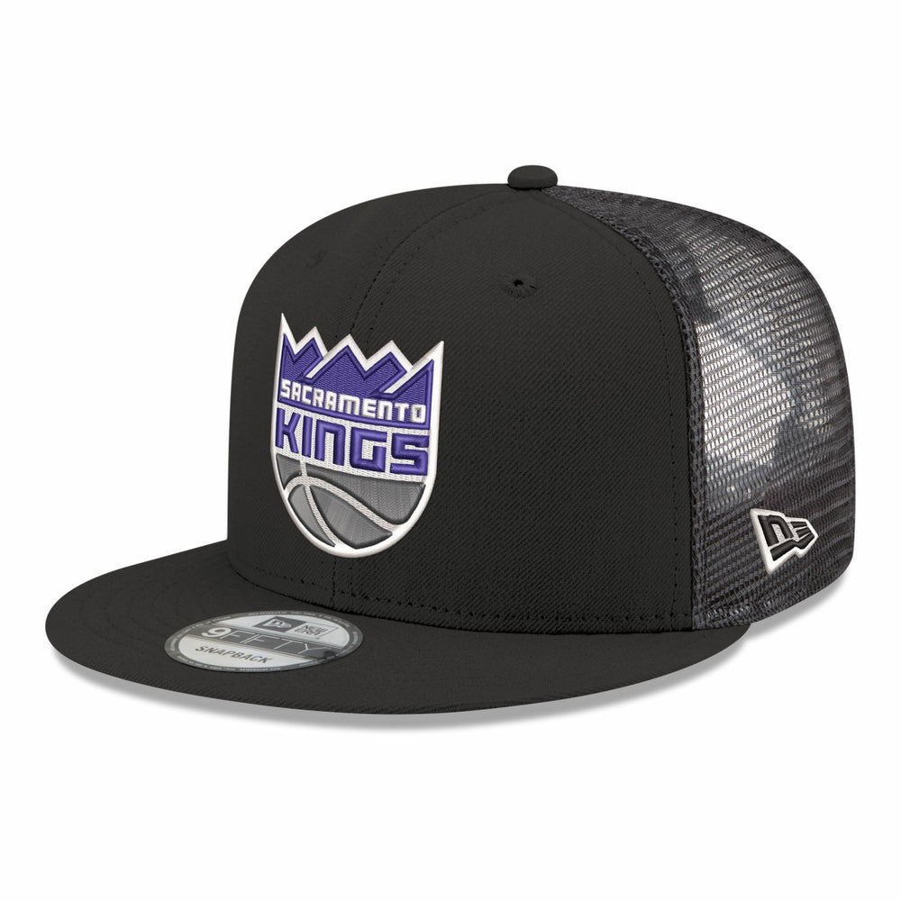 New Era - Sacramento Kings Core Logo Meshback 9FIFTY Snapback Hat - Black