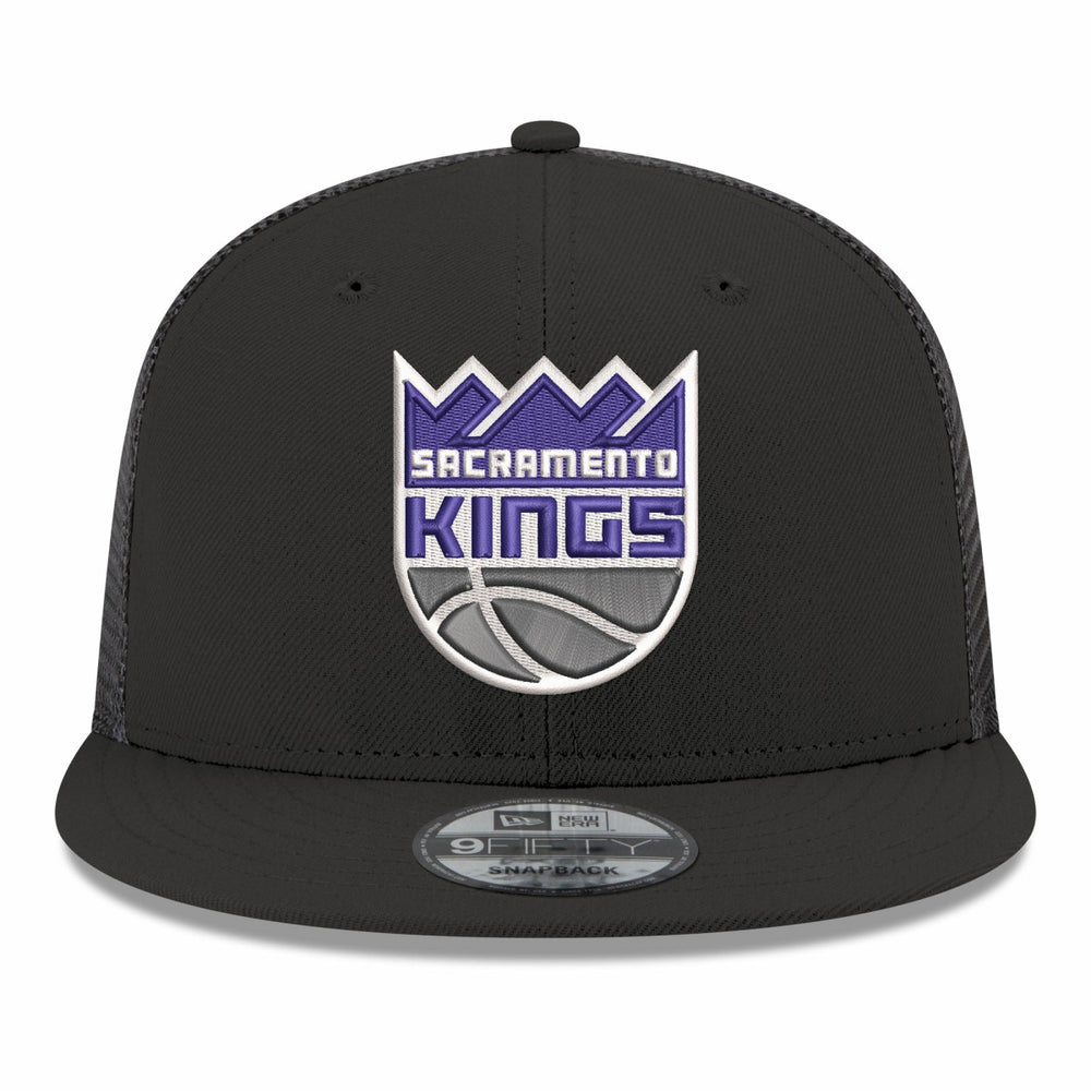 New Era - Sacramento Kings Core Logo Meshback 9FIFTY Snapback Hat - Black