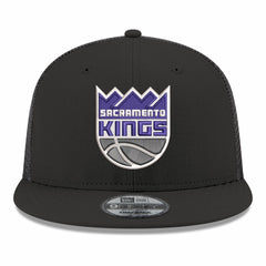 New Era - Sacramento Kings Core Logo Meshback 9FIFTY Snapback Hat - Black