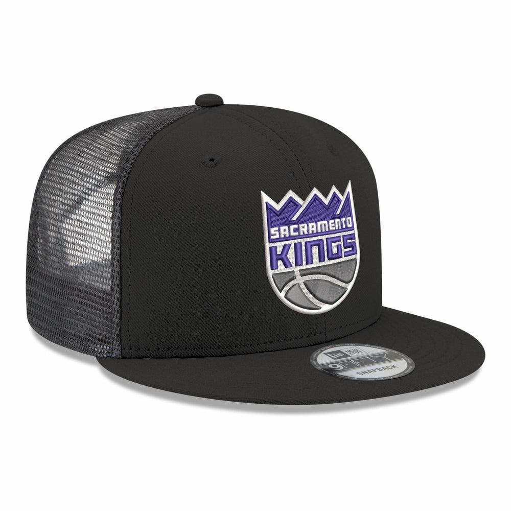 New Era - Sacramento Kings Core Logo Meshback 9FIFTY Snapback Hat - Black