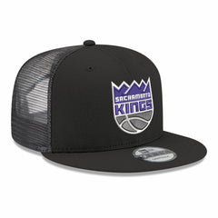 New Era - Sacramento Kings Core Logo Meshback 9FIFTY Snapback Hat - Black