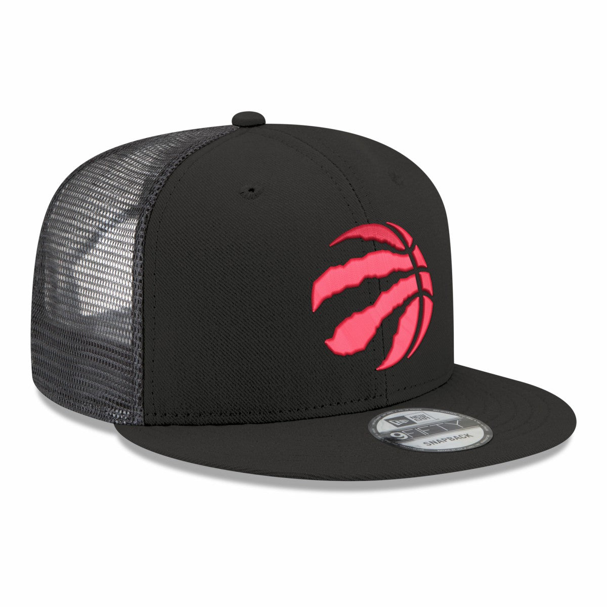 New Era - Toronto Raptors Core Logo Meshback 9FIFTY Snapback Hat - Black