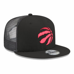 New Era - Toronto Raptors Core Logo Meshback 9FIFTY Snapback Hat - Black