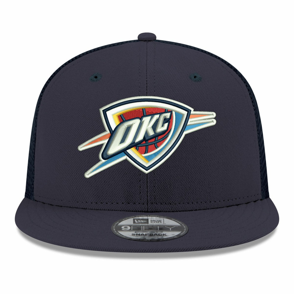 New Era - Oklahoma City Thunder Core Logo Meshback 9FIFTY Snapback Hat - Navy