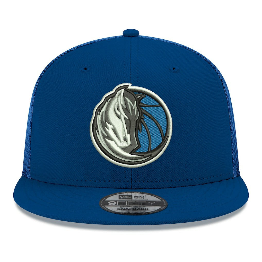 New Era - Dallas Mavericks Core Logo Meshback 9FIFTY Snapback Hat - Navy