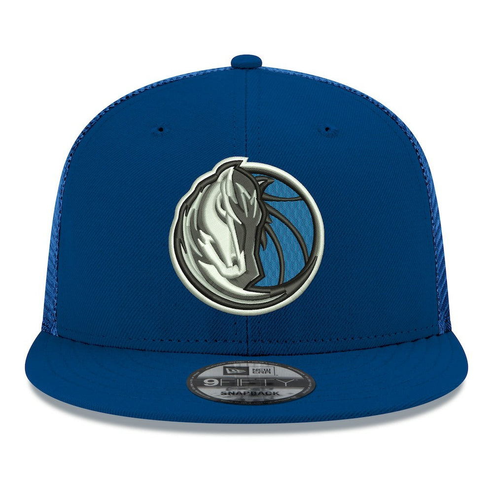 New Era - Dallas Mavericks Core Logo Meshback 9FIFTY Snapback Hat - Navy