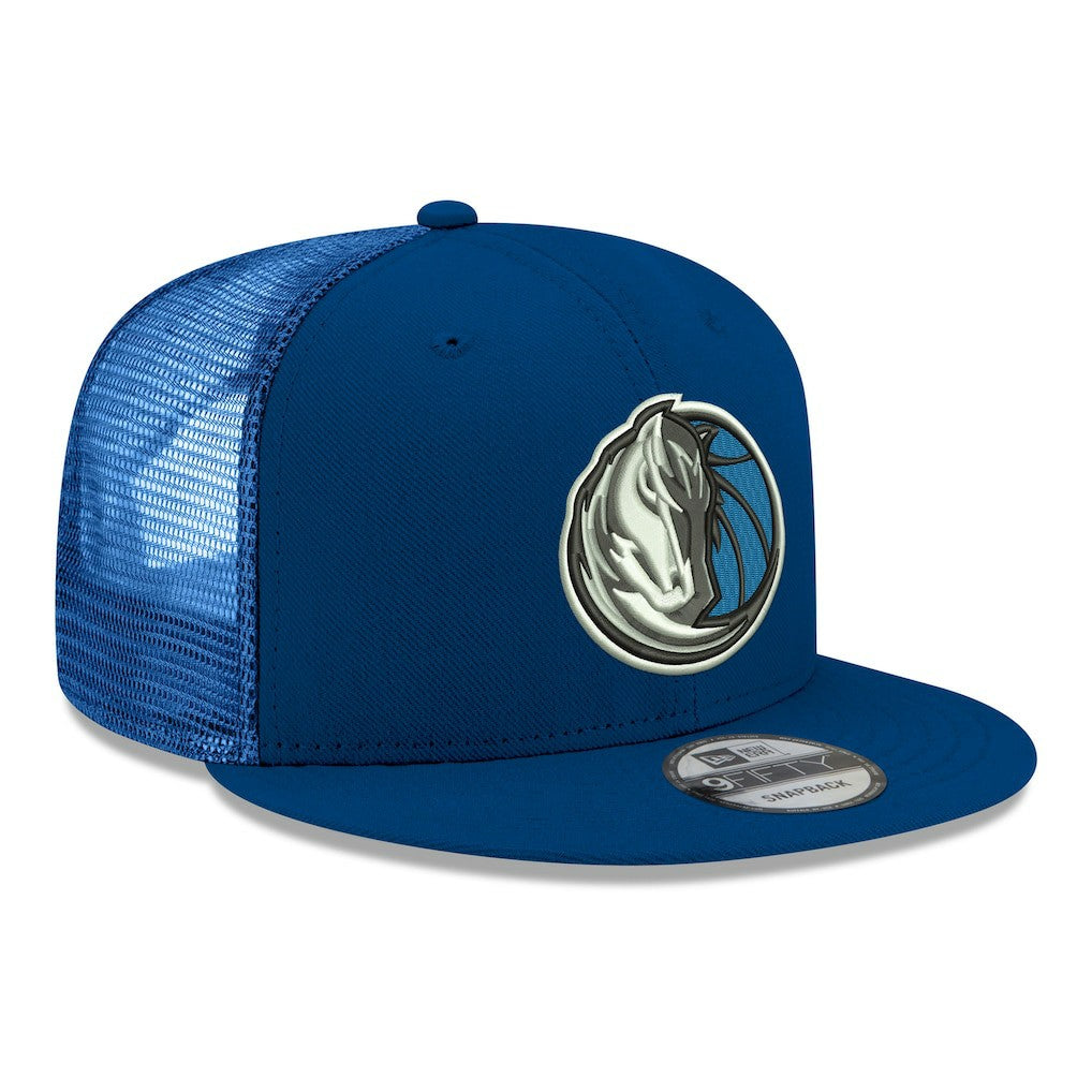 New Era - Dallas Mavericks Core Logo Meshback 9FIFTY Snapback Hat - Navy