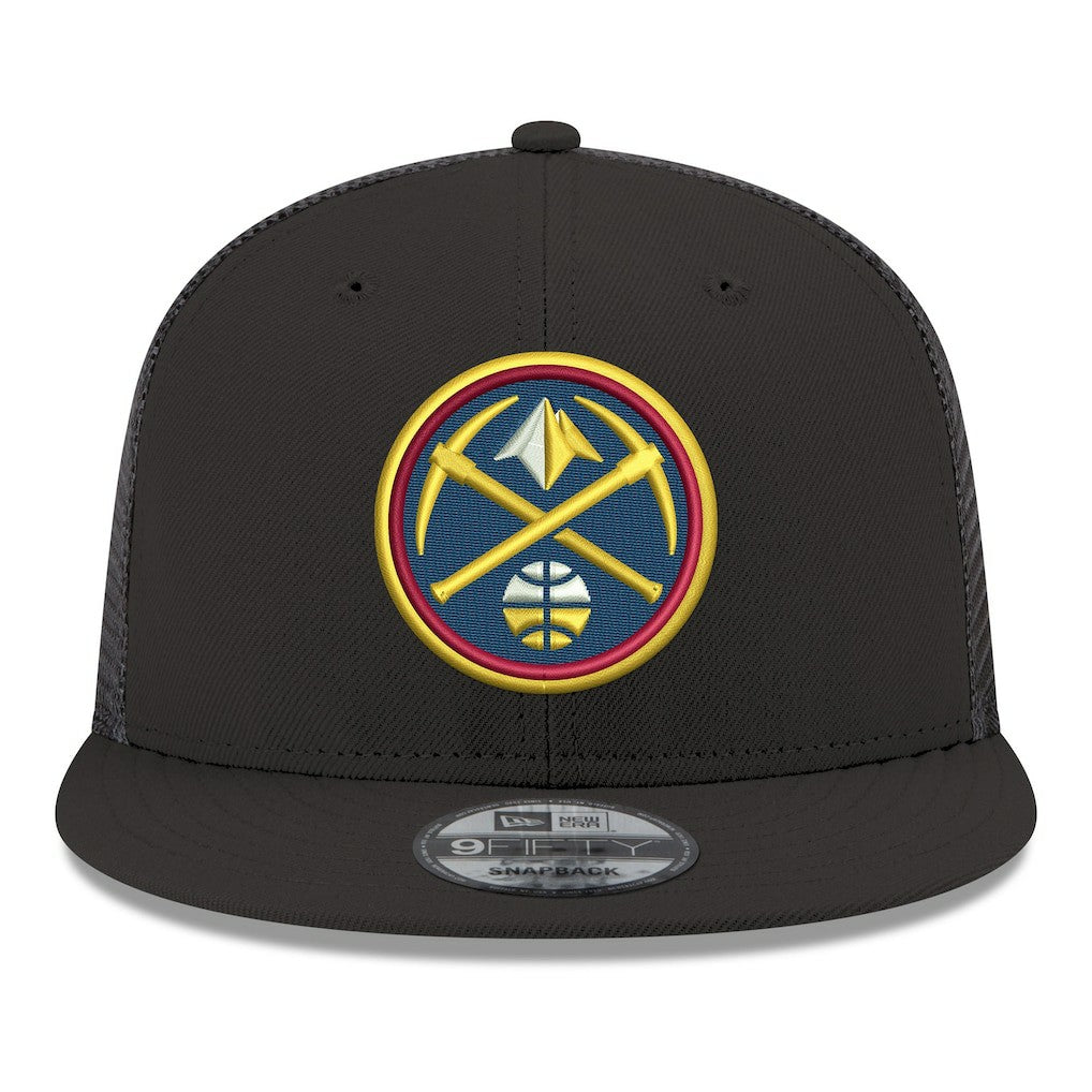 New Era - Denver Nuggets Core Logo Meshback 9FIFTY Snapback Hat - Black