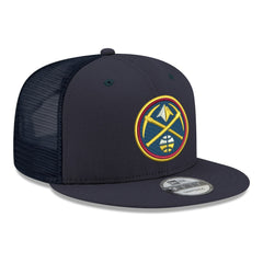 New Era - Denver Nuggets Core Logo Meshback 9FIFTY Snapback Hat - Navy