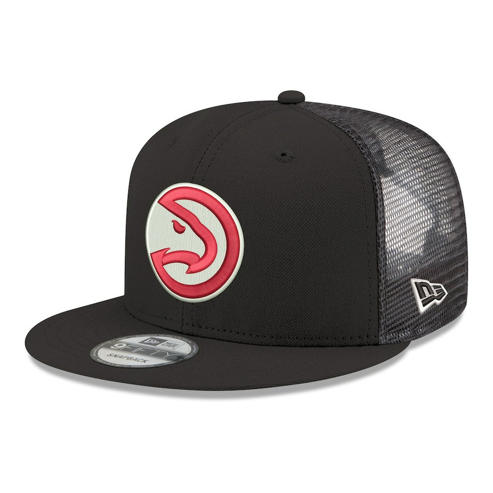 New Era - Atlanta Hawks Core Logo Meshback 9FIFTY Snapback Hat - Black