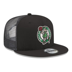 New Era - Boston Celtics Core Logo Meshback 9FIFTY Snapback Hat - Black